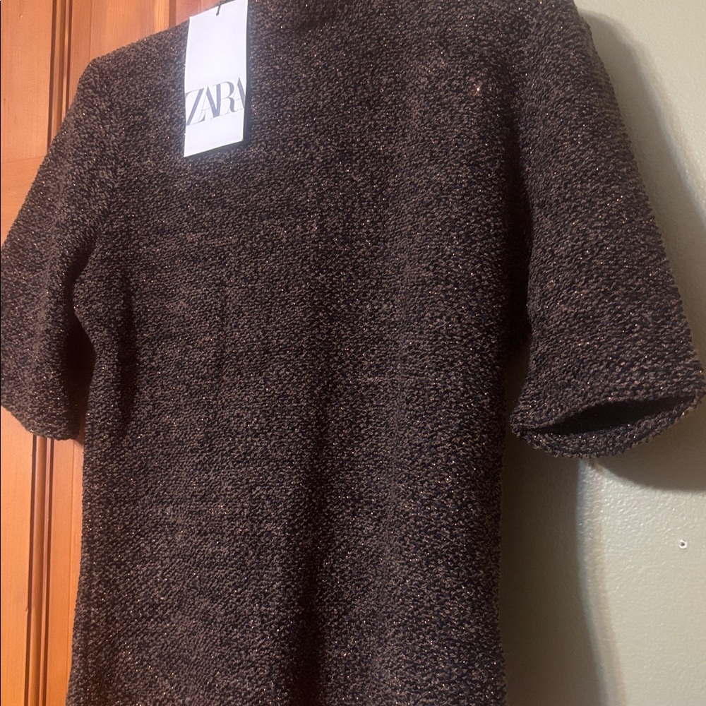Zara Woman  Brown Set Sweater